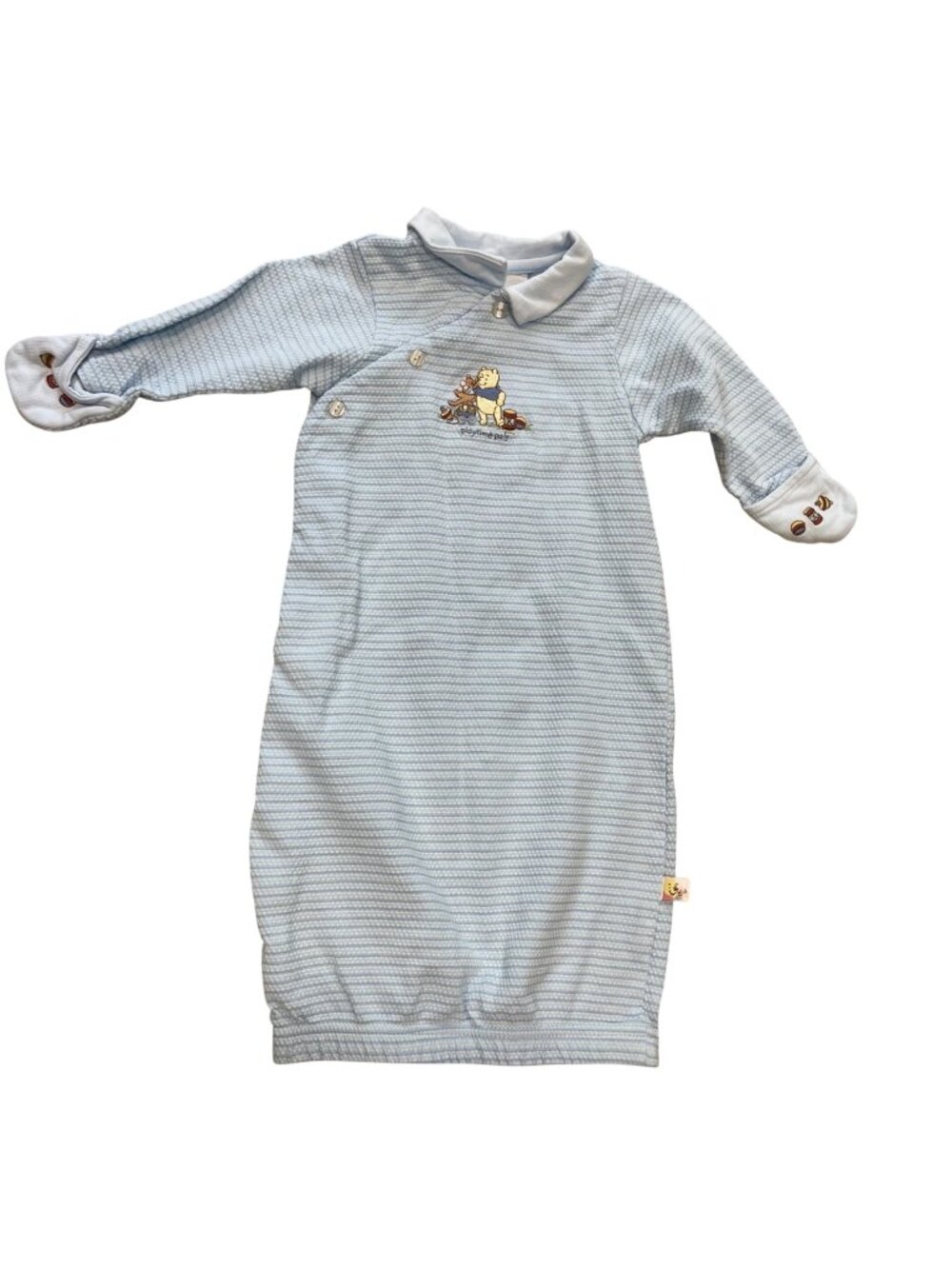 Vintage Walt Disney Collection Embroidered Winnie The Pooh Gown Baby Size 0-6M